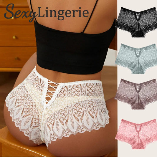 3 Stk Frauen Spitze Tanga String Höschen Sexy Schlüpfer Slip Dessous Unterwäsche