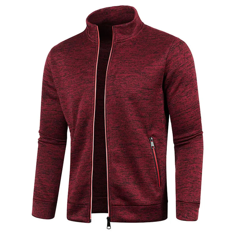 Herren Pullover Sweatshirt Troyer Pulli Sweater Stehkragen Zipper Langarmpulli