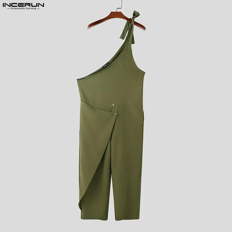 Männer Latzhose Hose Harems Pumphosen Pluderhosen Jogger Overalls Streetwear