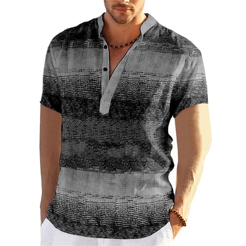 Herren Poloshirt POLO Shirt Zip Kontrast Kragen Kurzarm Slim Fit Hemd Polohemd Neu