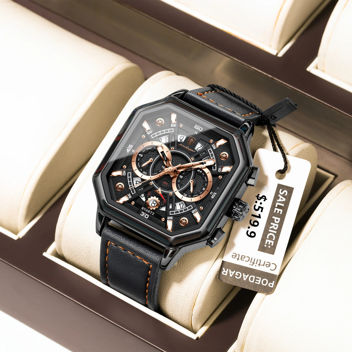 Herren Armbanduhr Digital Uhr Silber Edelstahl LED Quarzuhr Luxus Chronograph