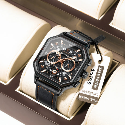 Herren Armbanduhr Digital Uhr Silber Edelstahl LED Quarzuhr Luxus Chronograph