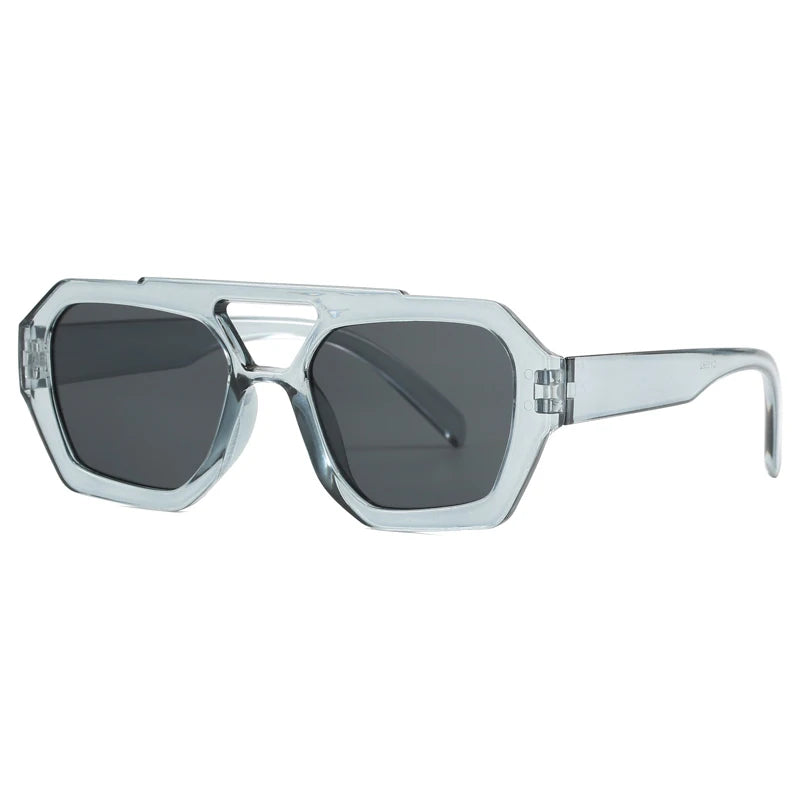 Damen Sonnenbrille Designer Luxus Brille Quadratische Übergröße Gläser Vintage