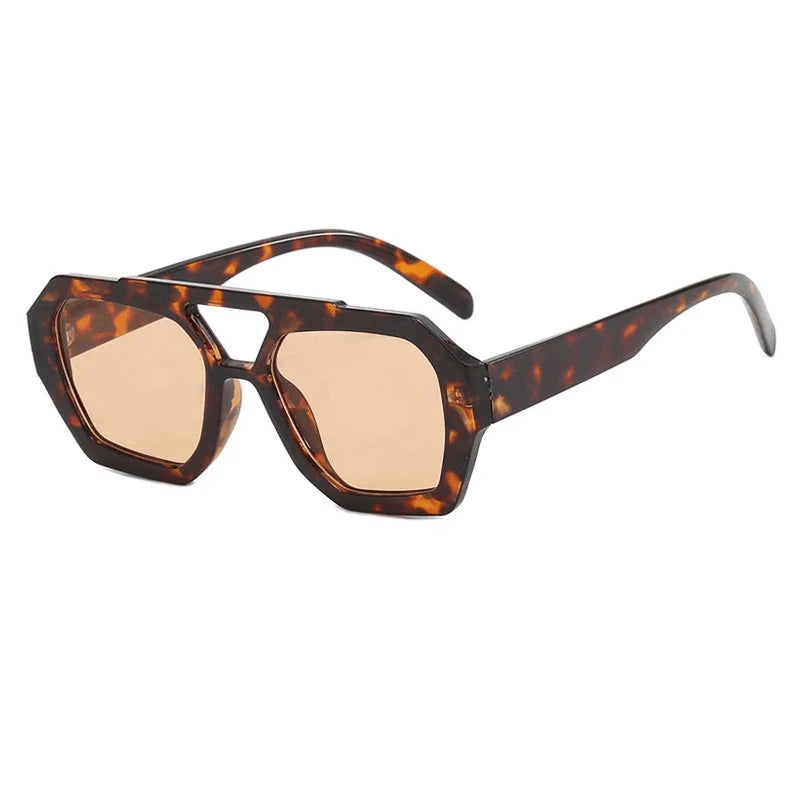 Damen Sonnenbrille Designer Luxus Brille Quadratische Übergröße Gläser Vintage