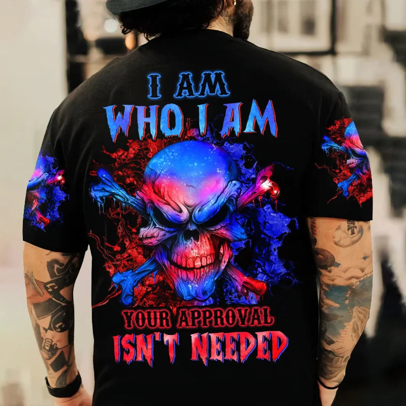 Fashion Herren Horror Skull T-Shirt Rundhals Unisex Sommer Streetwear Tank Top