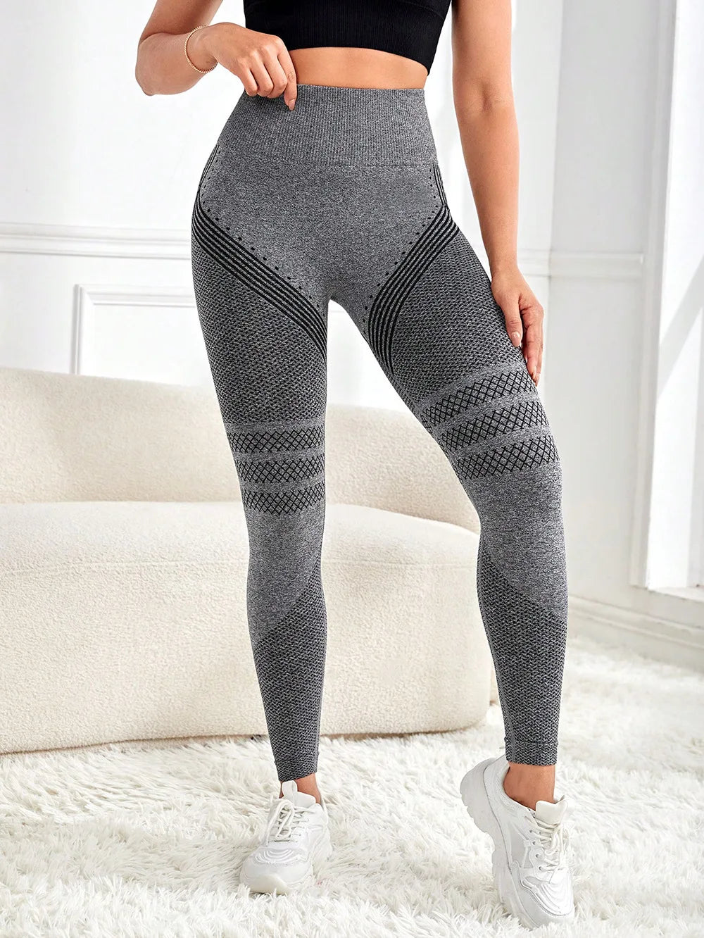 Yoga Leggings Push Up Damen Sport Hose Fitness Gym Stretch Leggins Jogginghose