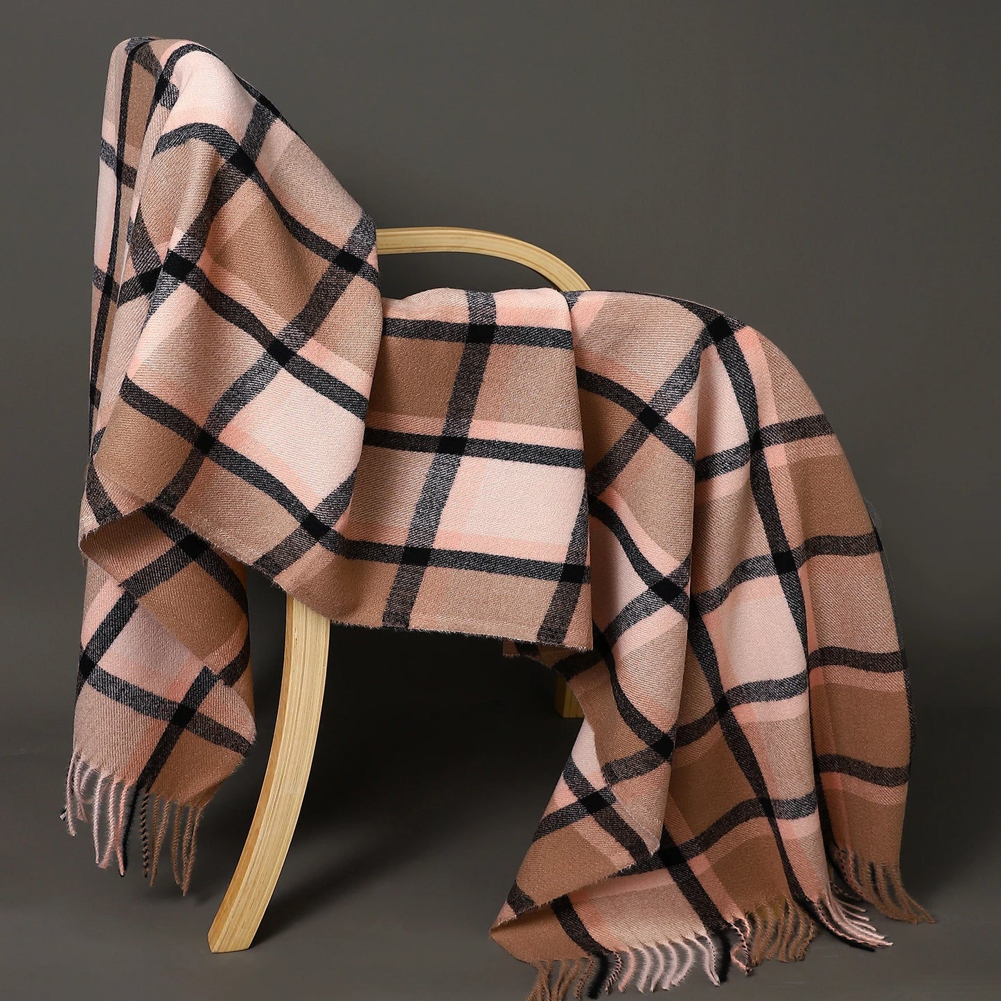 Damen Schal Winterschal Stola Schlauchschal Halstuch Wollschal Strickschal Loop