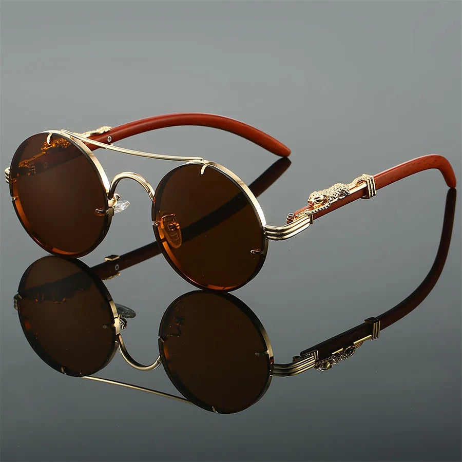Damen Sonnenbrille Luxus Modische Herren Brille Vintage Pilotenbrille UV400