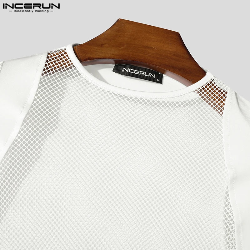 Maglietta Uomo Shirt T-Shirt Canottiera Camicia Maglia Sexy Body Trasparente Top