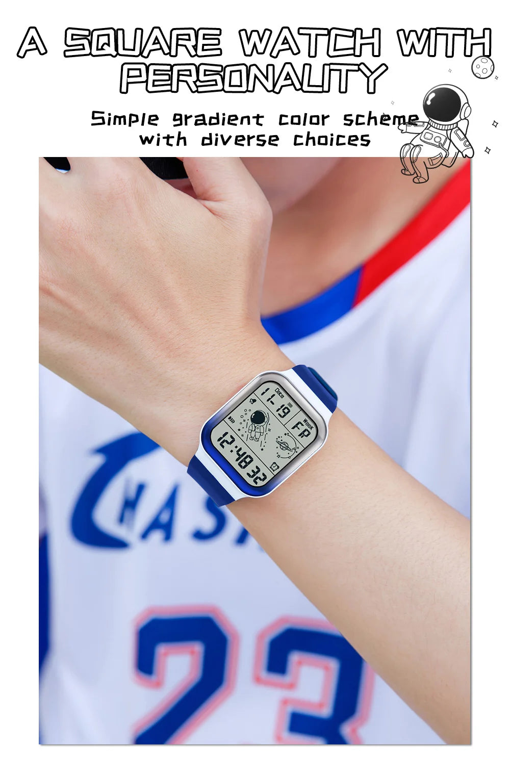 Herren Armbanduhr Digital Uhr Silber Edelstahl Quarzuhr Luxus Chronograph