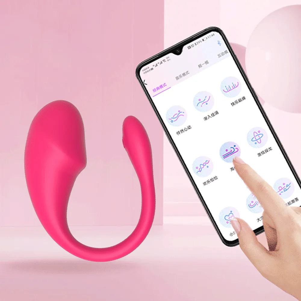 Drahtlose-Bluetooth Silikon Dildo G-Punkt Vibrator Sexspielzeug Frauen Klitoris