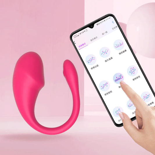 Drahtlose-Bluetooth Silikon Dildo G-Punkt Vibrator Sexspielzeug Frauen Klitoris