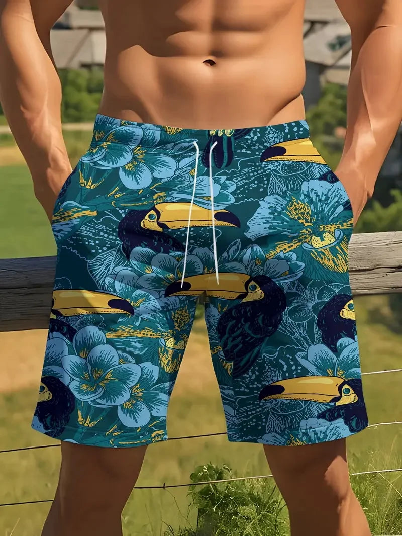 Herren Badehose Badeshort Kurze Hose Shorts Schwimmhose 100% Polyester NEU