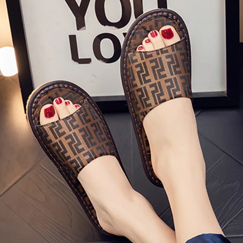 Damen Sandalen Latschen Frauen Hausschuhe Slider Flip Flops Weiche Sohle