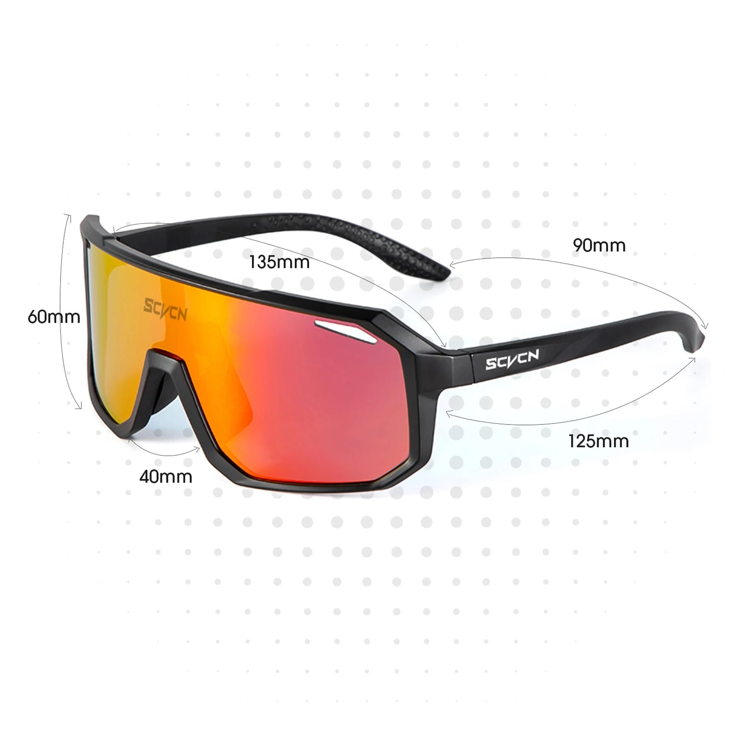Fahrradbrille Sonnenbrille polarisierte Brille Multi Color Spiegelbrille UV400