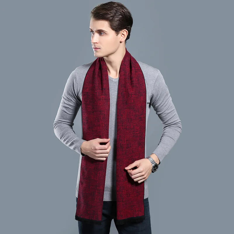 Herren Schal Winterschal Stola Schlauchschal Halstuch Wollschal Strickschal Loop