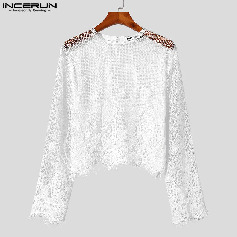 Fetisch Fashion Männer Sexy Bodysuits Herren Body Shirts Hemd Transparent Club