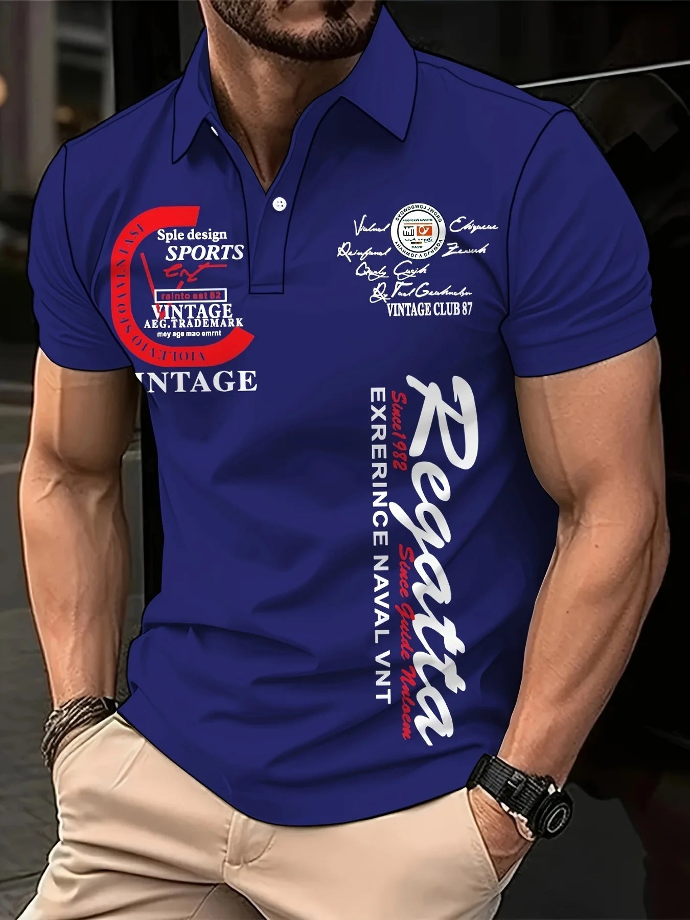 Herren Poloshirt POLO Shirt T-Shirt Kurzarm Zipper Hemd Fashion Polohemd Top NEU