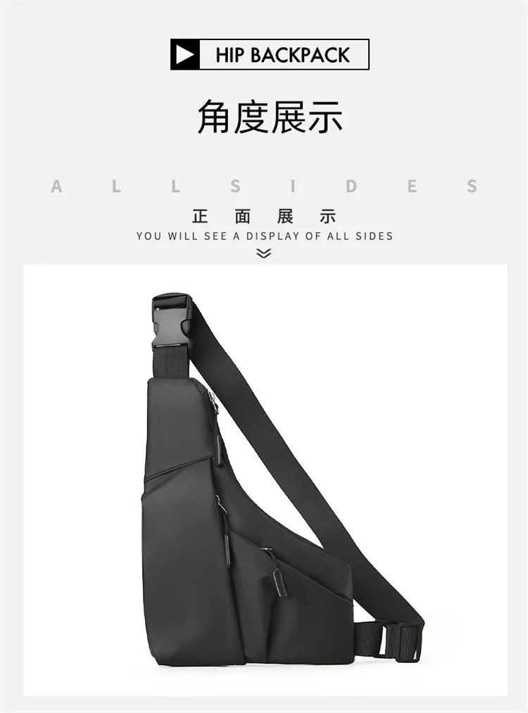 Borsa da petto Zaino Monospalla Marsupio Per Uomo Borsello Moto Fondina