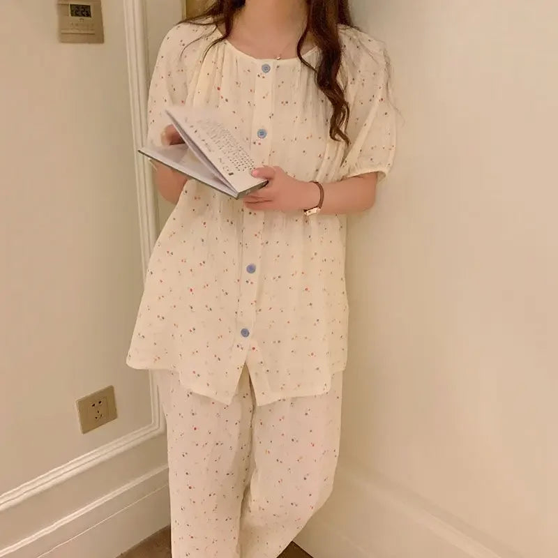 Pigiami da donna | L'intimo per la notte Camicia Completo da Casa in due pezzi