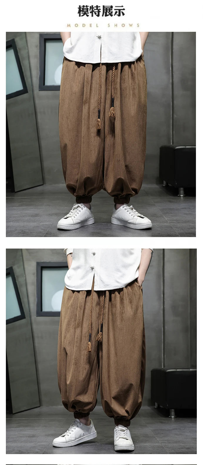 Männer Hose Haremshosen Pumphosen Pluderhosen Hosenrock Herrenrock Kilt Jogger