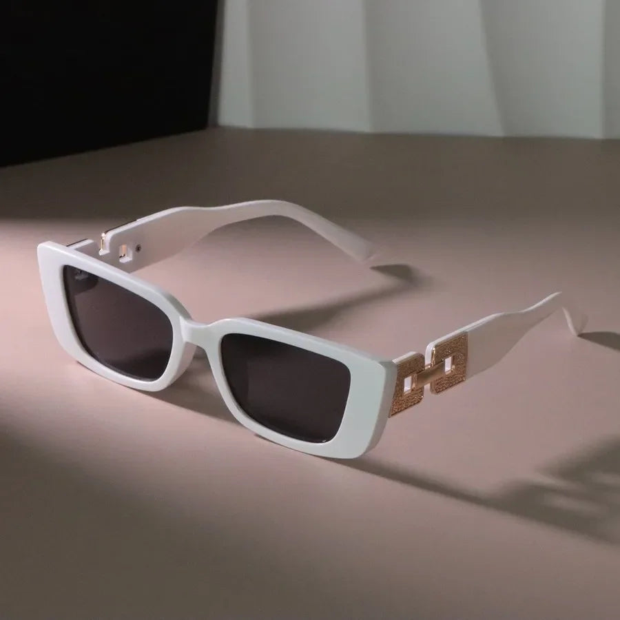 Damen Sonnenbrille Designer Luxus Brille Quadratische Übergröße Gläser Vintage