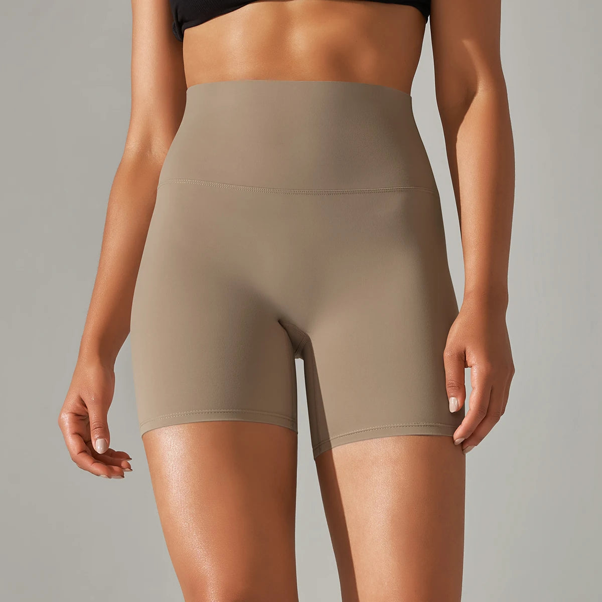 Damen Yoga Shorts hohe Taille Push-Up Damen Sport Hot Pants Fitness Gym Hotpants