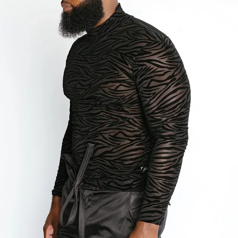 Fetisch Fashion Männer Sexy Bodysuits Herren Body Shirts Hemd Transparent Club