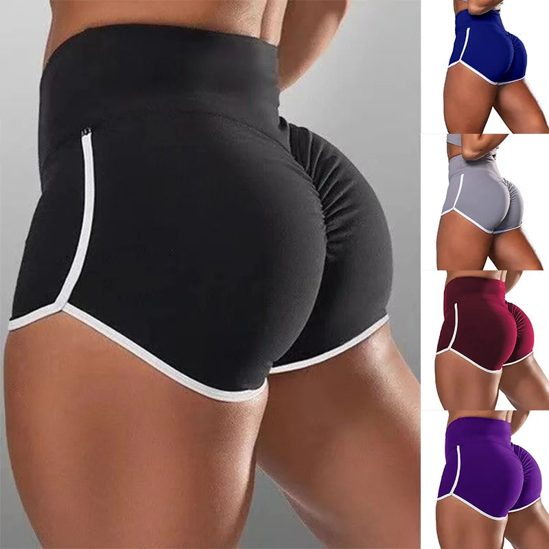 Damen Gym Sporthose Push Up Yoga Radlerhose Kurze Hose Fitness Shorts Hotpants