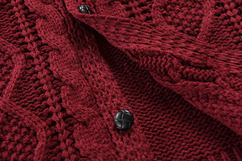 Herren Herbst Jacke Übergangsjacke Sweatjacke Sweater Strickjacke mit Zopfmuster