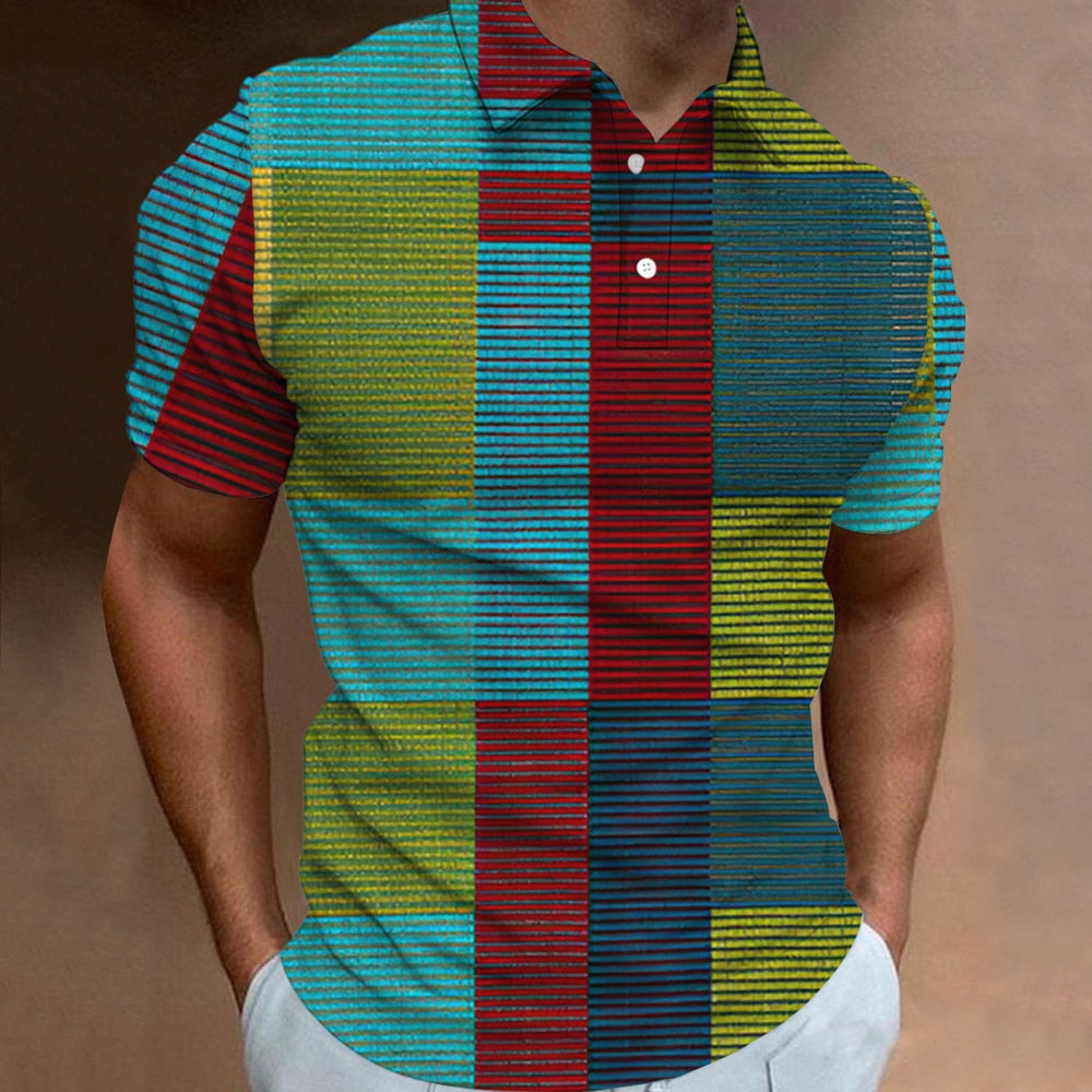 Herren Poloshirt POLO Shirt Zip Kontrast Kragen Kurzarm Slim Fit Hemd Polohemd Neu