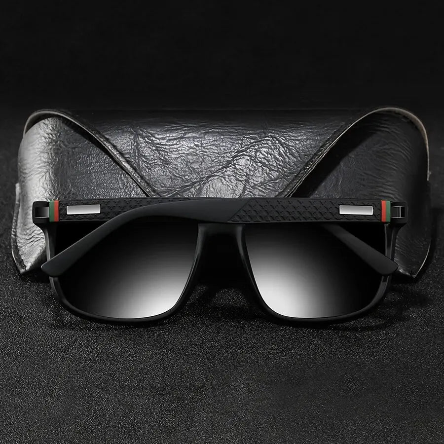 Herren Designer Sonnenbrille polarisierten Gläsern Brille Spiegelbrille UV400