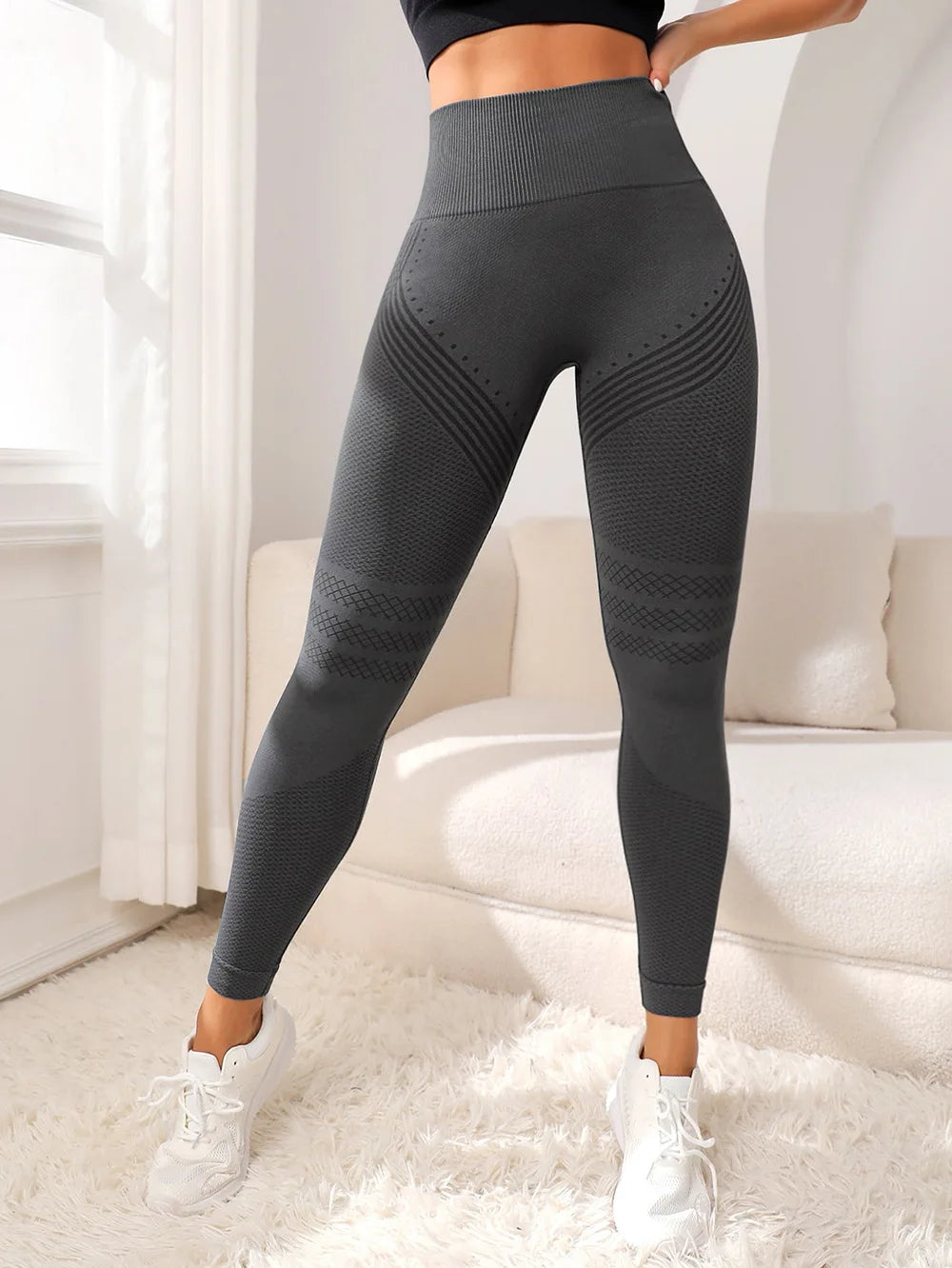 Leggins Donna Push up Vita Alta Pantaloni Sportivi Fitness Yoga Palestra Tuta