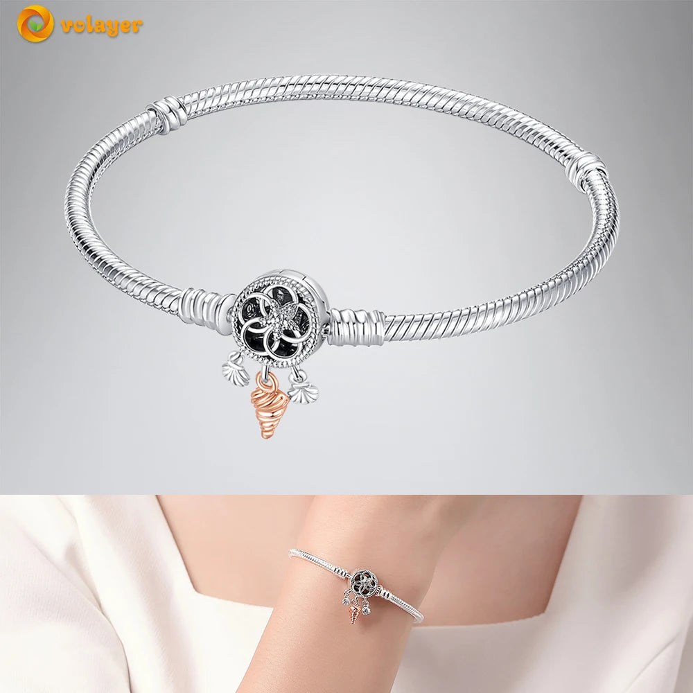 Bettelarmband Sammelarmband aus 925er Silber Sterlingsilber Charms Armband Damen