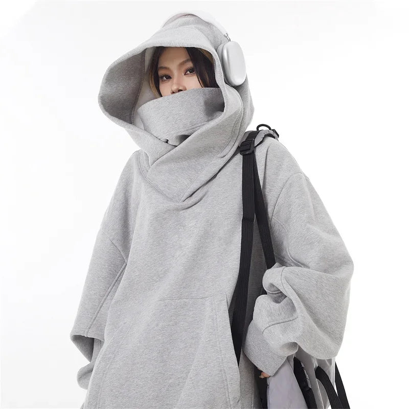 Ninja Kapuzenpullover Sweatshirt Hoodie Pulli Damen Kapuzenpulli Streetwear