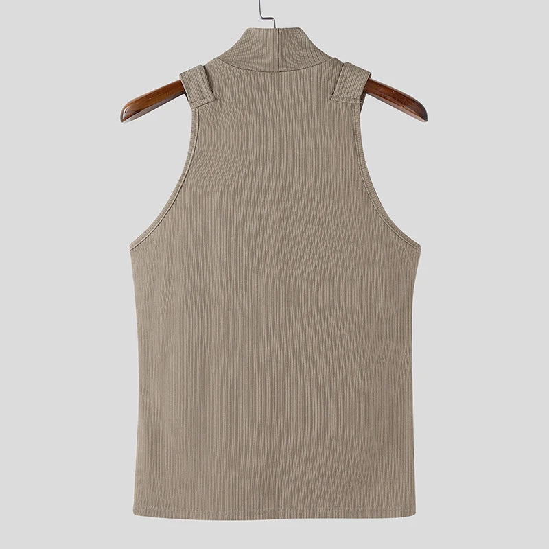 Herren Oberteil Ärmellos Tank Top Sexy Shirt Clubwear Muskel T-Shirt Unterhemd