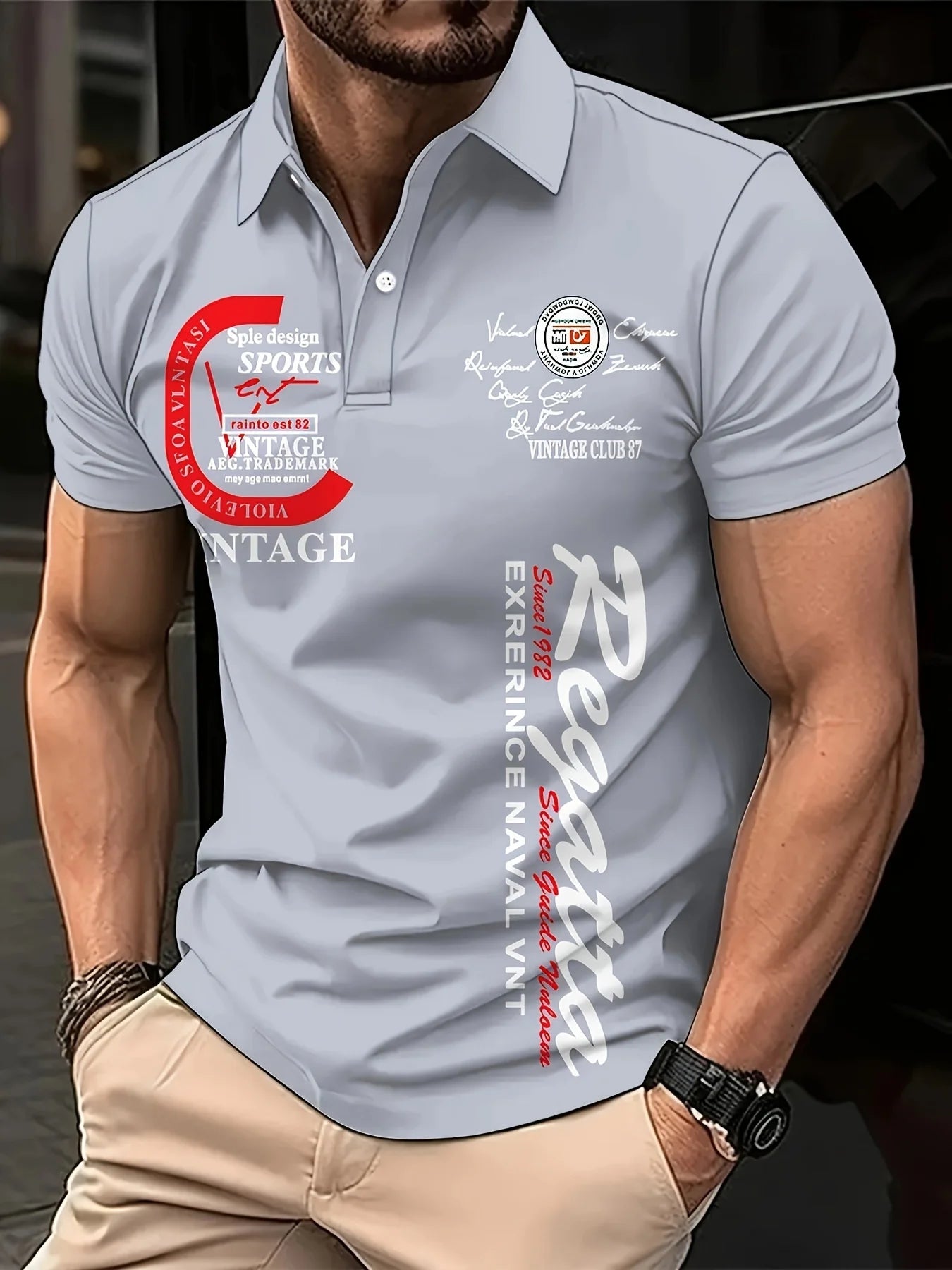 Herren Poloshirt POLO Shirt T-Shirt Kurzarm Zipper Hemd Fashion Polohemd Top NEU