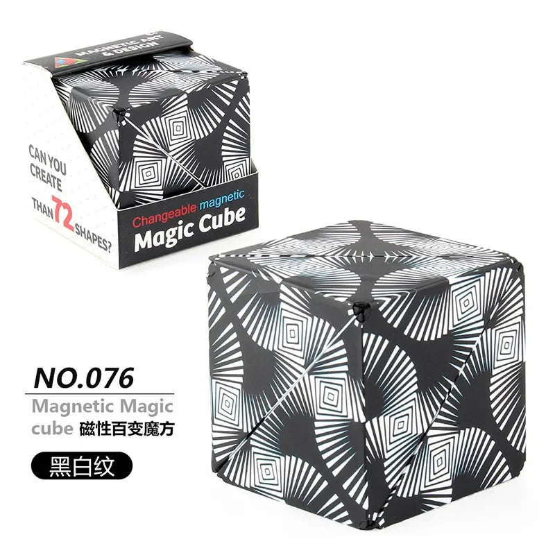 Zauberwürfel Anti Stress Spielzeug magnetischer 3D Drehwürfel Magischer Würfel