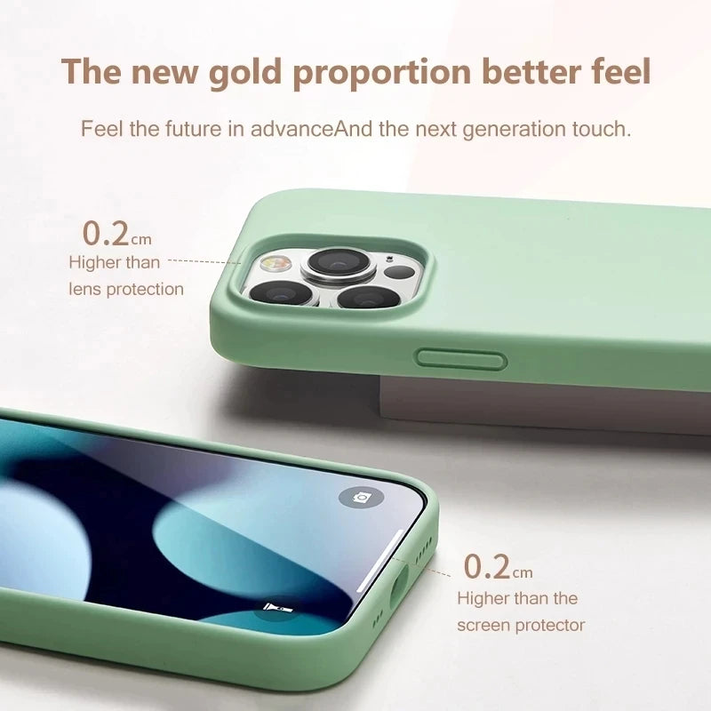 Handy Hülle IPhone 13 14 15 Pro Max Case Tasche Cove Schutzhülle Silikon Bumper