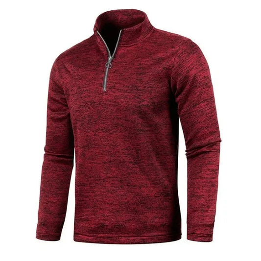 Herren Pullover Sweatshirt Troyer Pulli Sweater Stehkragen Zipper Langarmpulli