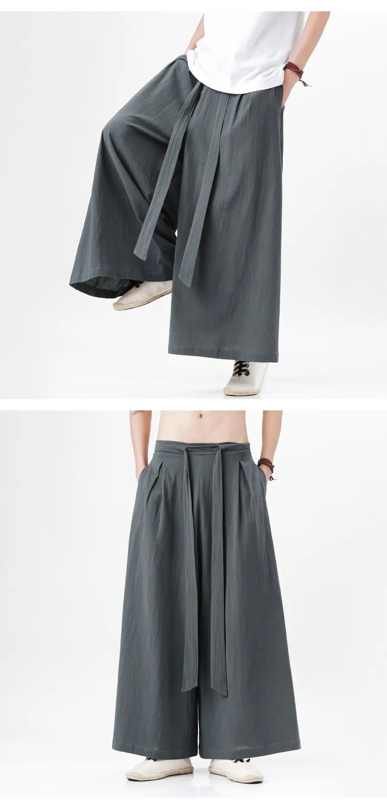 Männer Hose Haremshosen Pumphosen Pluderhosen Hosenrock Herrenrock Kilt Kimono