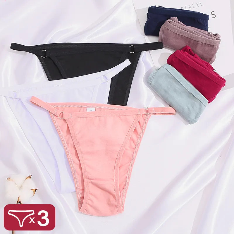 3 Stk Frauen Tanga G-String Höschen Sexy Schlüpfer Slip Dessous Unterwäsche
