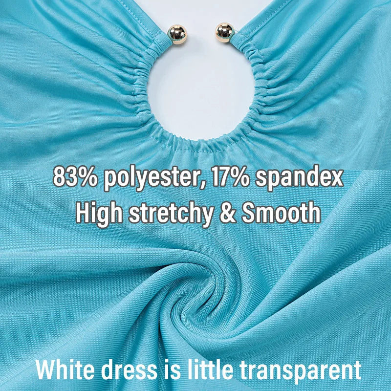 Frauen Kleid rückenfreies Partykleid Langes Trägerkleid Abendkleid Cocktailkleid