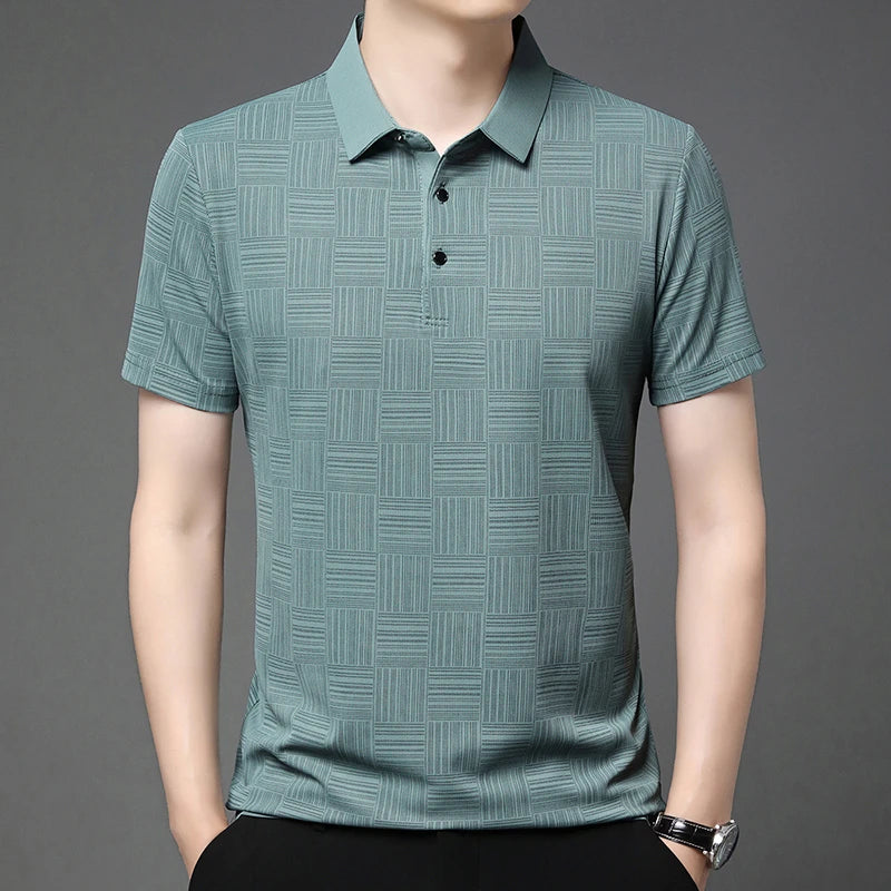 Uomo Polo Manica Corta POLO Shirt Maglietta Camicia Maglia T-Shirt di Moda