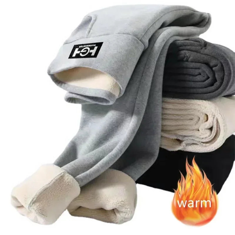 Frauen Winter Leggings Solide Warme Leggings Verdicken Lamm Kaschmir Hohe Taille Butt Lift Hohe Dehnbar Gehen mit Tasche Hosen