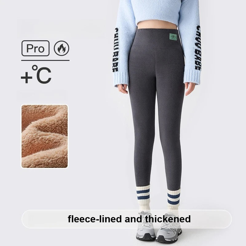 Frauen Hose Winter Leggins Warm Thermohose Innenfleece Blickdichte Strumpfhose