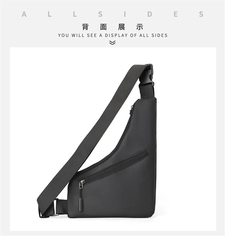 Borsa da petto Zaino Monospalla Marsupio Per Uomo Borsello Moto Fondina