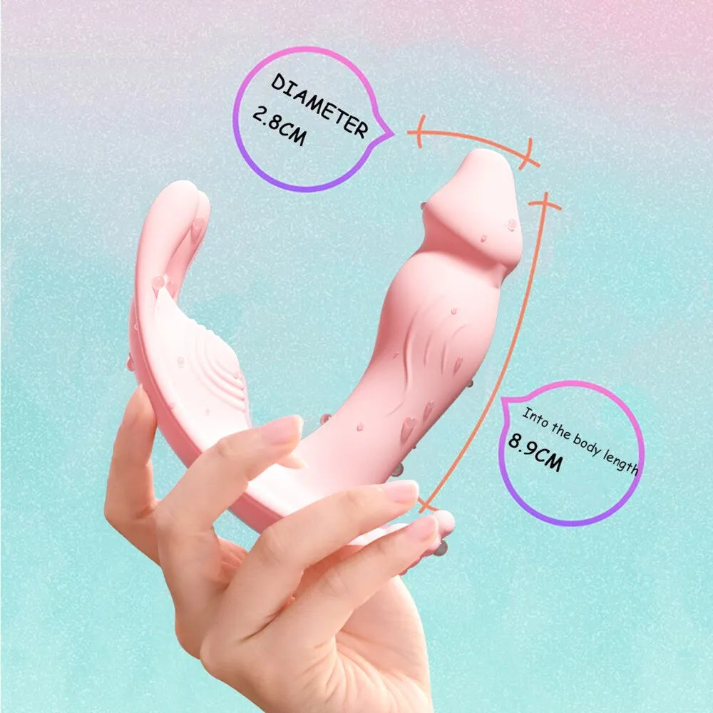 Drahtlose-Bluetooth Silikon Dildo G-Punkt Vibrator Sexspielzeug Frauen Klitoris