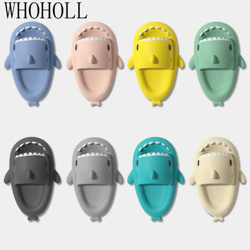 Shark Slippers Badelatschen Frauen Hausschuhe Anti-Rutsch Flip Flops Sandalen