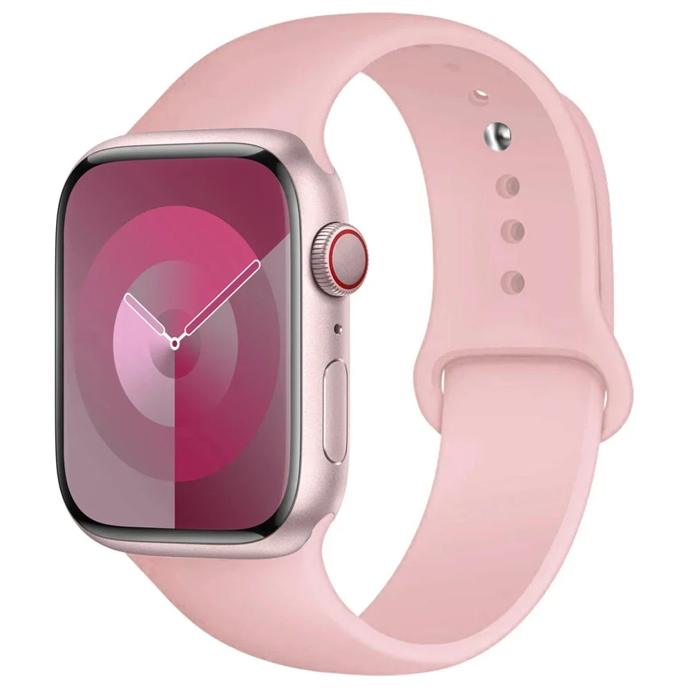 Silikon Armband für Apple Watch Series 9 8 7 6 5 4 3 SE Ultra Sport Band iWatch